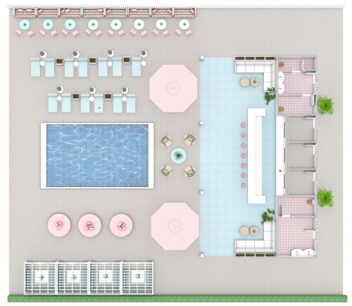 Miami Pool Bar Design