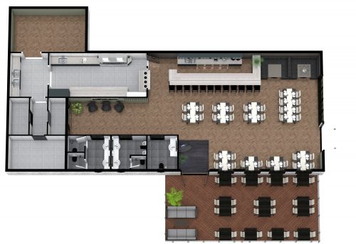 Bar Floor Plan With Dining Area