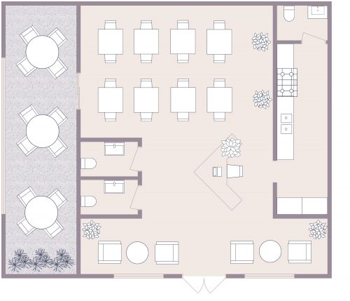 Coffee Shop Floor Plan