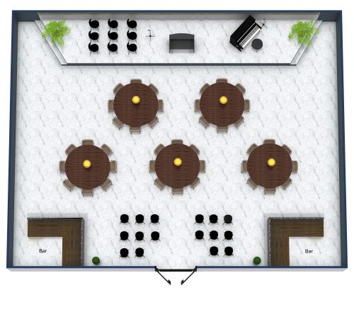 Elegant Concert Hall Plan for Small Ensemble