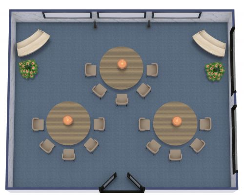 Conference Room Floor Plan Cabaret Style