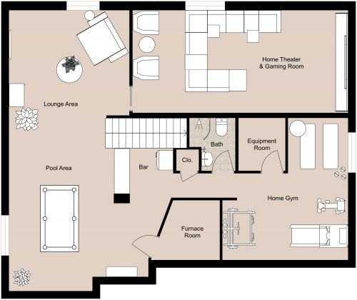 Basement Layout Design