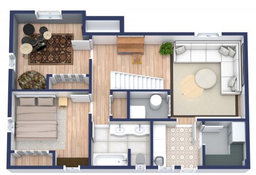 Basement Floor Plan Idea With Music Room