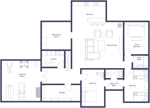 Finished Basement Layout