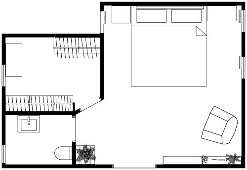 Bedroom With Walk-in Closet