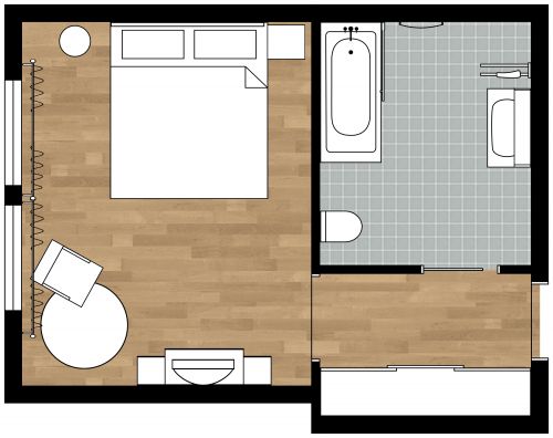 Hotel Room Floor Plan Design