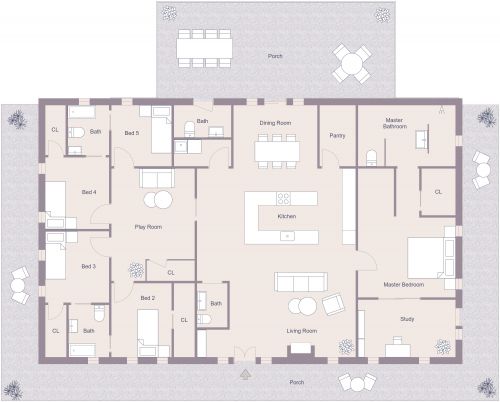 Barndominium Floor Plan