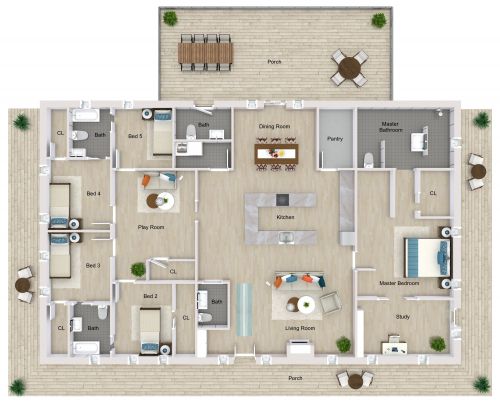 Barndominium Floor Plan