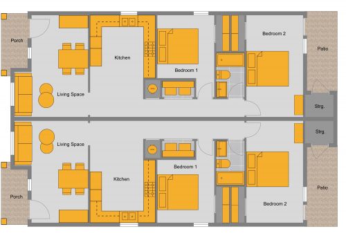 Duplex House Floor Plan