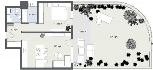 Small One Bedroom Home With Garden