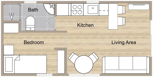 Floor Plan for Tiny House