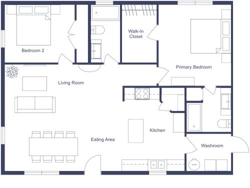 Single Story Barndominium Interior