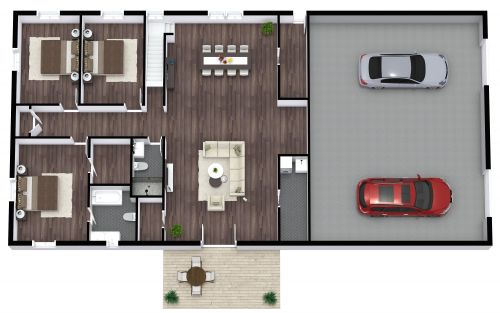 Barndominium House Plan Model 4258