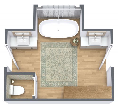 Traditional Jack and Jill Bathroom Design