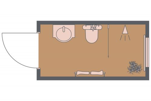 Small Rectangular Bathroom Layout