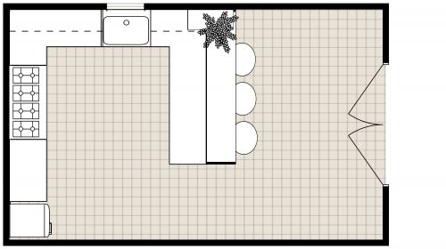 Kitchen Peninsula With Seating