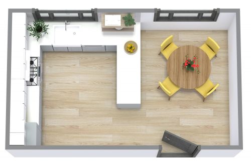 Peninsula Kitchen Floor Plan