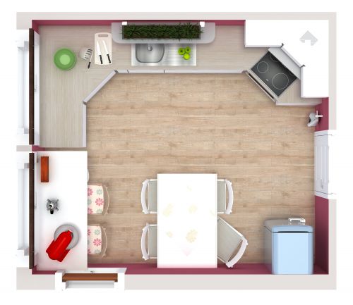 Small Kitchen Floor Plan