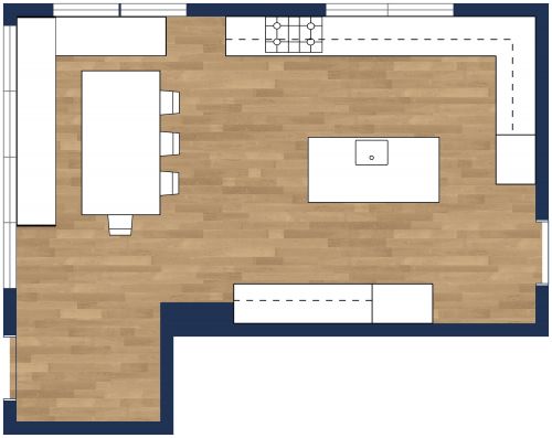 Kitchen Layout With Breakfast Nook