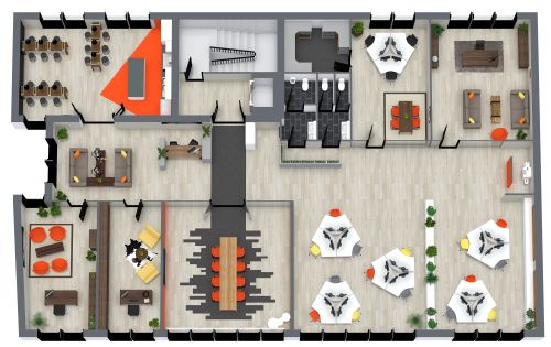 Contemporary Office Floor Plan