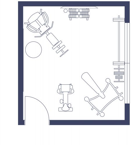 Tiny Home Gym Layout