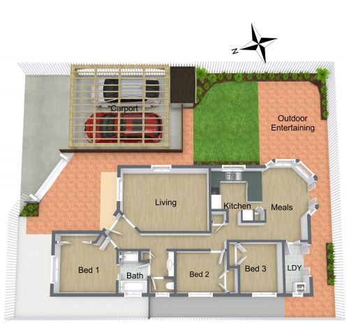 Site Plan With Carport