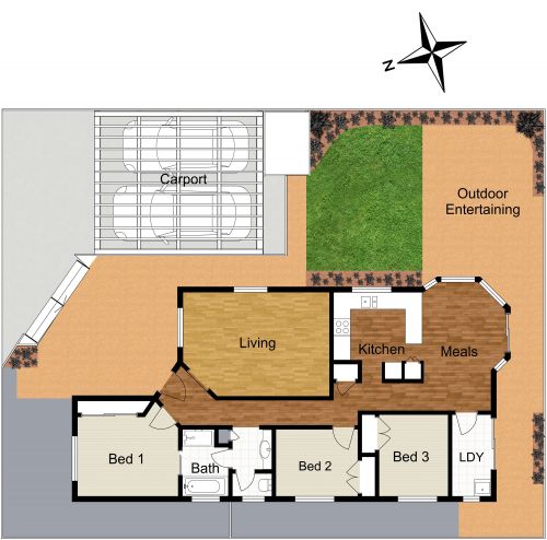 Site Plan With Carport