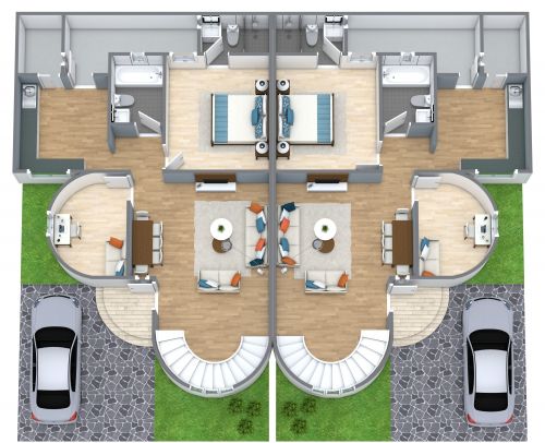 Duplex Floor Plan