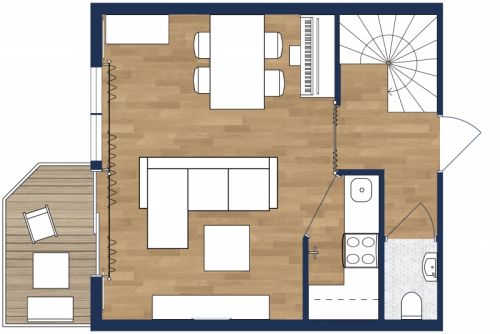 Charming 2 Story Floor Plan With Balcony