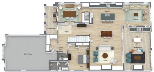 4 Bedroom 2 Story House Plan