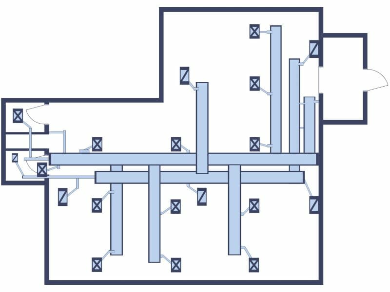 HVAC 2D Floor Plan