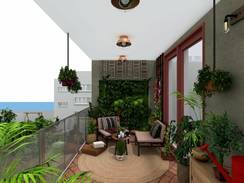 Balcony garden idea