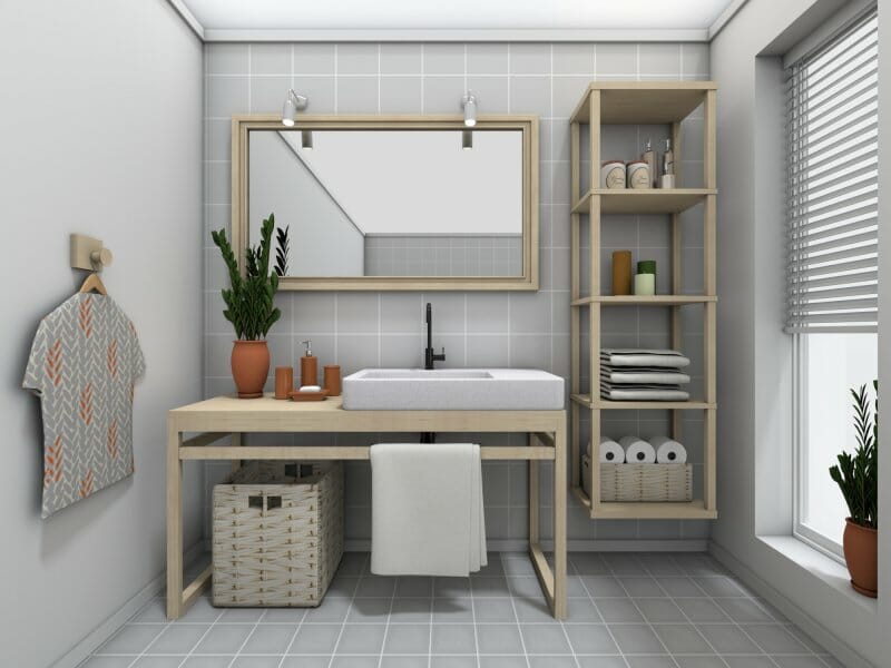 Storage solution for bathroom