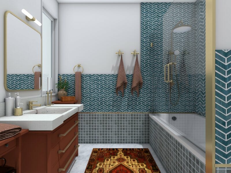 Bathroom in Craftsmanship style
