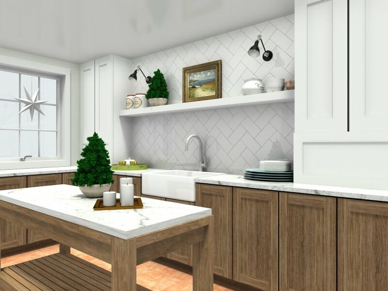 Christmas tree placement ideas for kitchen