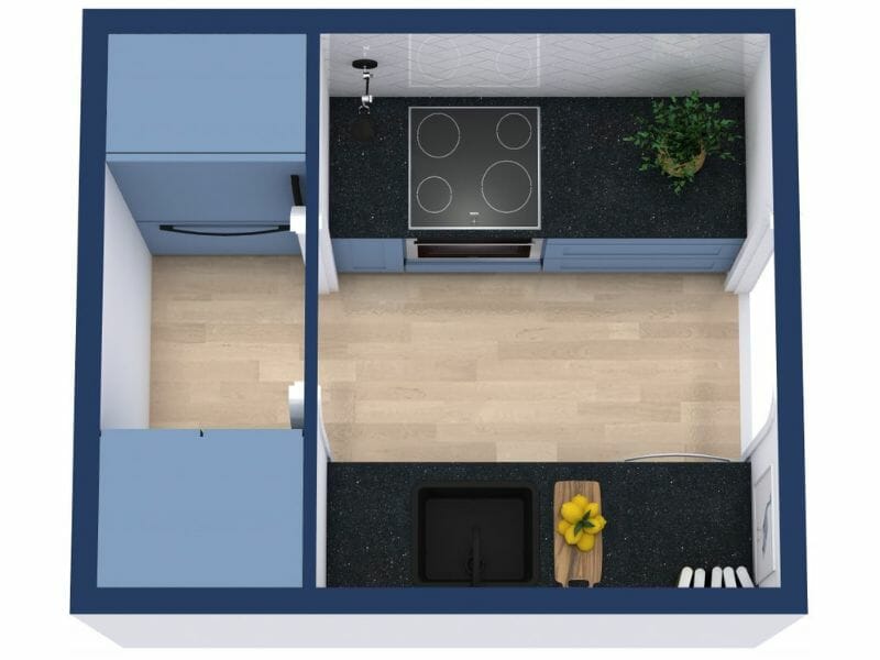 double galley kitchen layout small