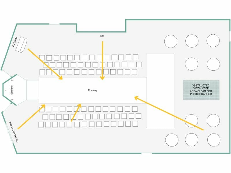 Event floor plan design