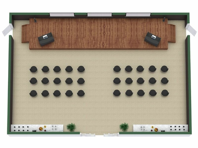 Event floor plan concert