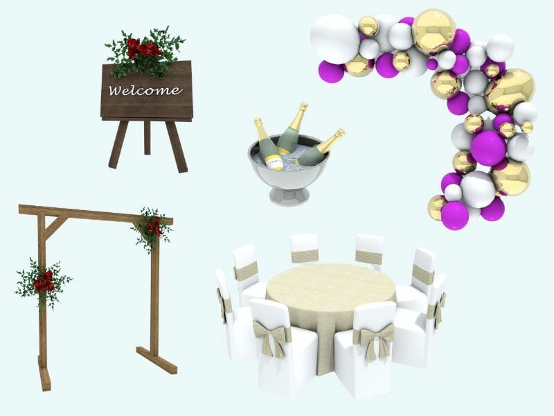 Furniture for event