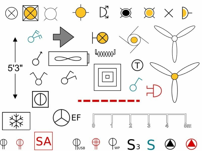 Floor plan symbols