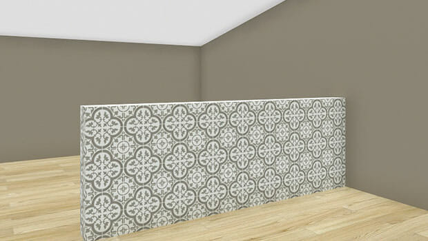 Half Wall With Custom Material