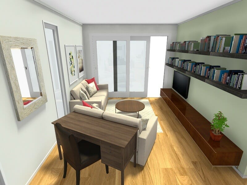 Library Study Interior Design by InHowzer 3D Photo