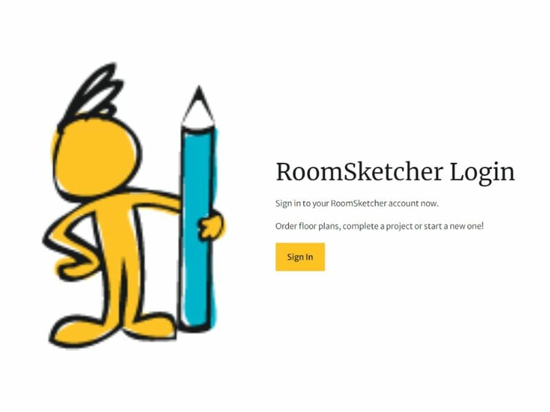 RoomSketcher log in