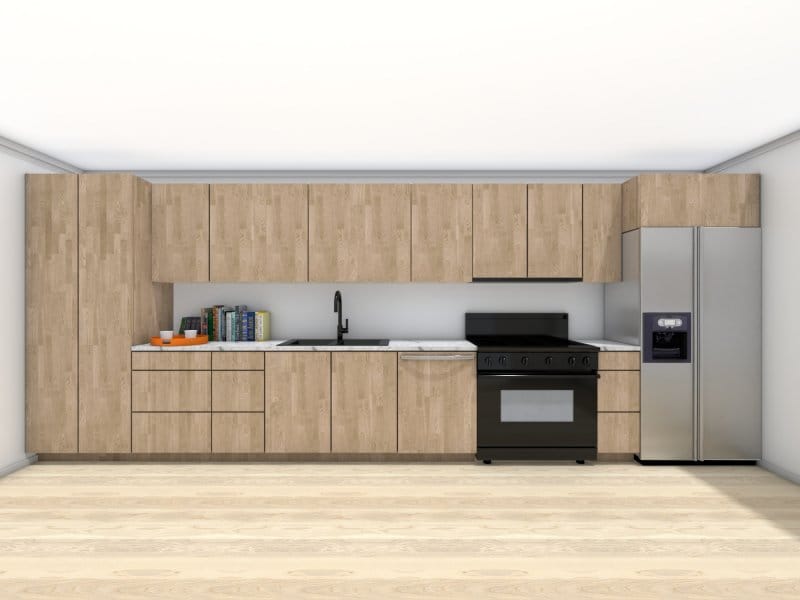 One-wall kitchen layout