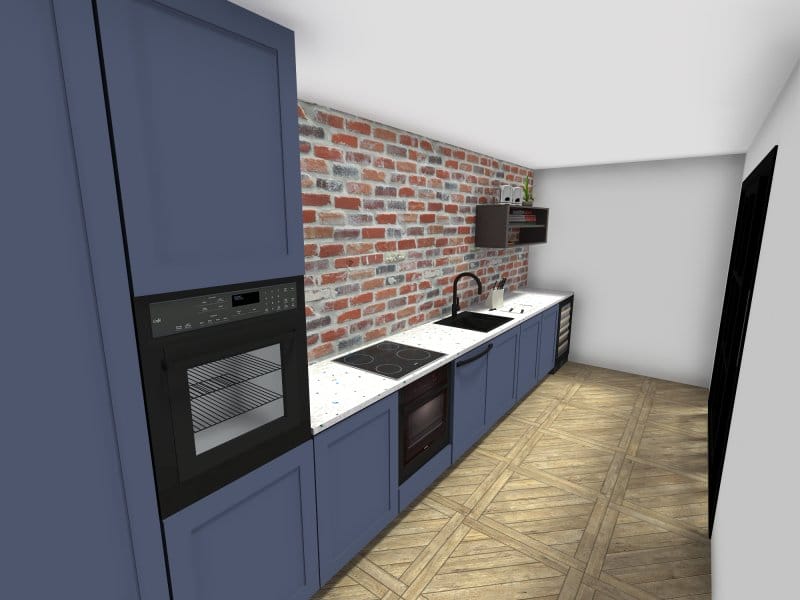 one wall kitchen