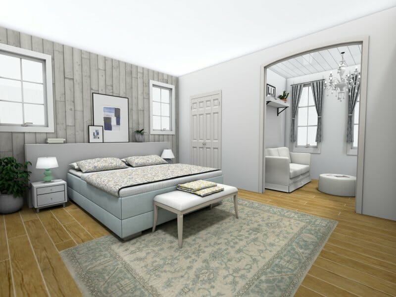 Primary bedroom design 3D Photo