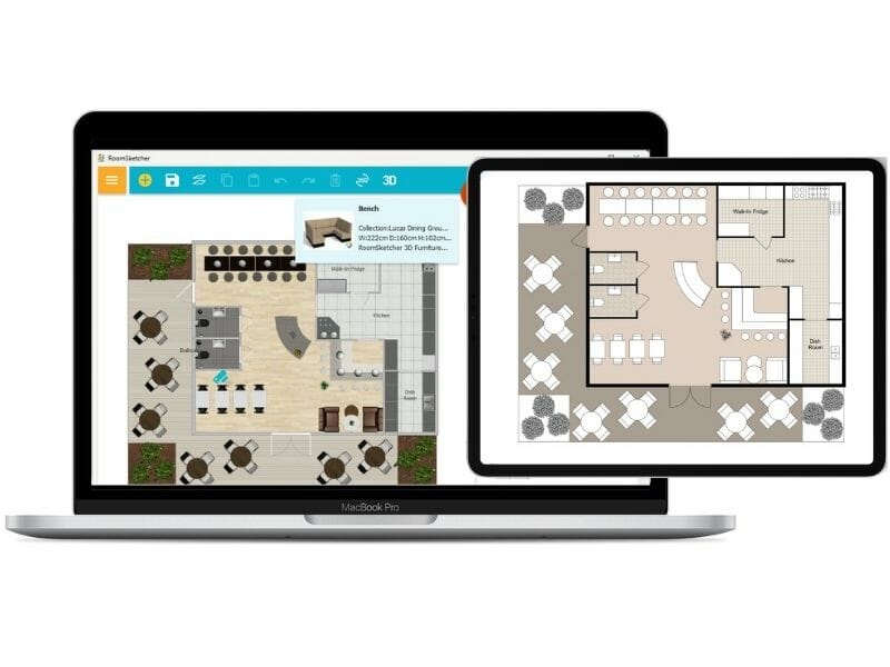 Restaurant floor plan creator mac and tablet