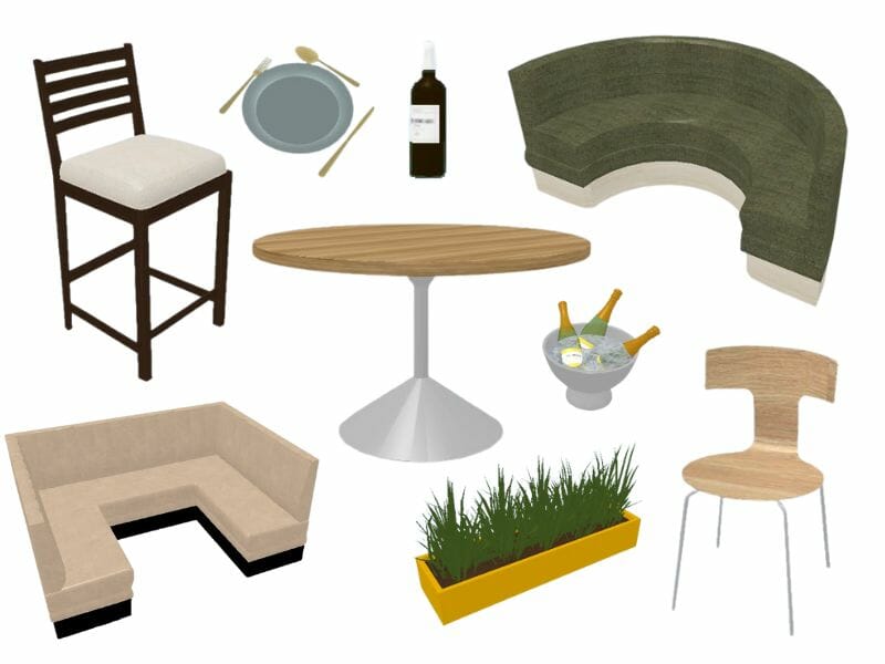 Furniture for restaurants