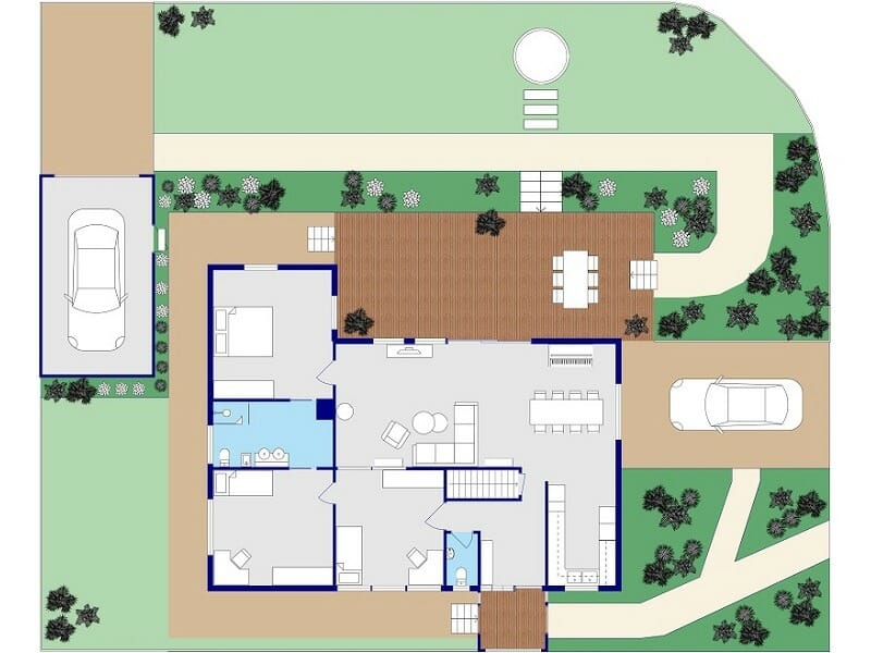 RoomSketcher 2D Site Plans