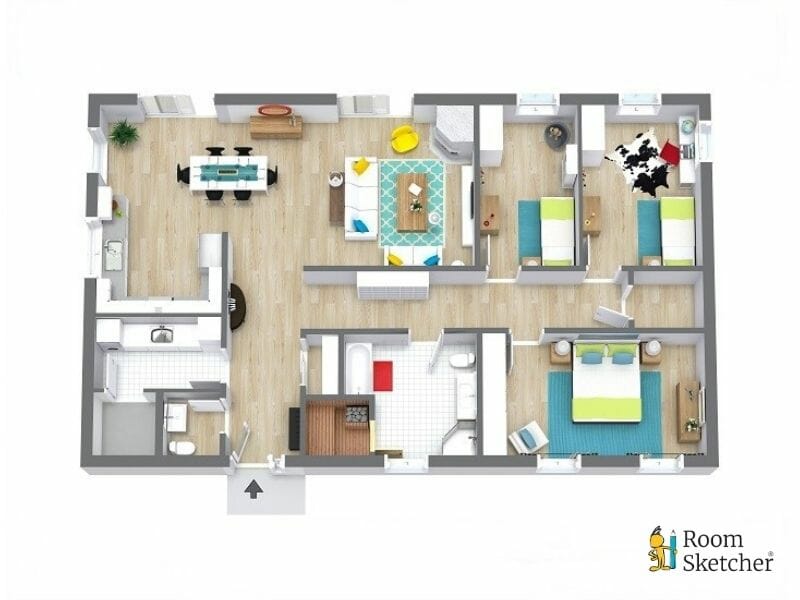 RoomSketcher 3D Floor Plan Letterhead Logo